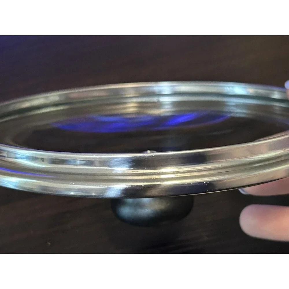 Tramontina 7” Glass Replacement Lid Stainless Rim Tempered Glass Lid Only